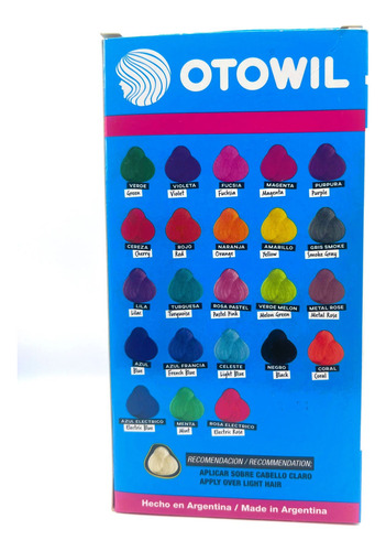 Caja Tinte X 6 U Cielo Color Tono Fucsia 50g X6 Otowil