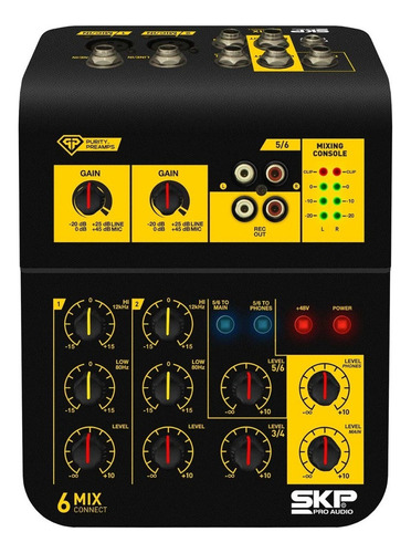 Consola SKP Pro Audio MIXCONNECT 6 de mezcla 220V