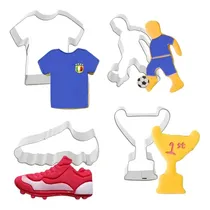 Comprar Juego De 4 Cortadores De Galletas De Team Fútbol