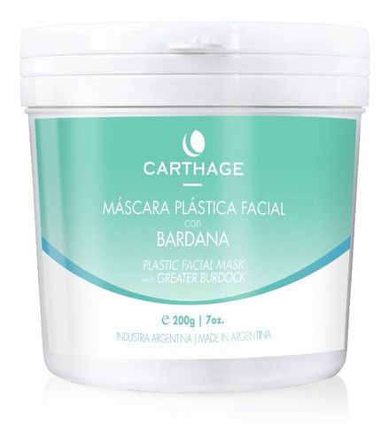 Mascara Facial Plástica Con Bardana Carthage X200g