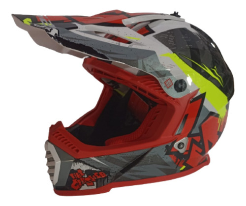 Cascos De Motos Cross Ls2 Fast Evo Rojo Hro/airoh/mt/hjc/fox