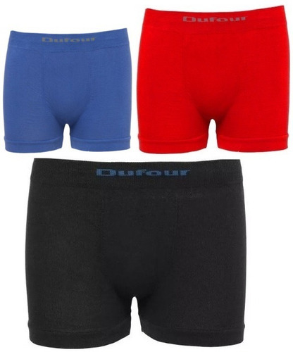 Boxer Infantil Nene Algodón Liso Pack X3 Dufour - Art. 12093