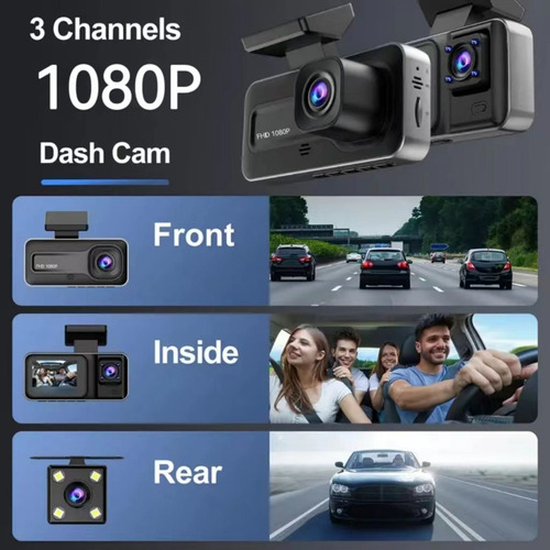 Câmera De Painel Frontal/interna 1080p Com Visão Noturna