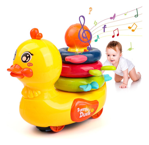 Popsunny Juguete Musical Para Gatear Para Bebés De 6 A 12 .