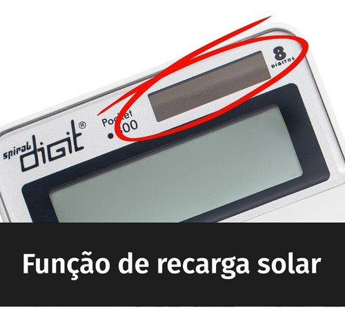 Calculadora De Mesa 8 Dígitos Cinza 800 Spiral Digit 1 Un