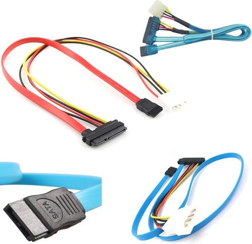 Cable Extensor Sata 15 + 7p A Sata 7p + Ide 4p Alargador