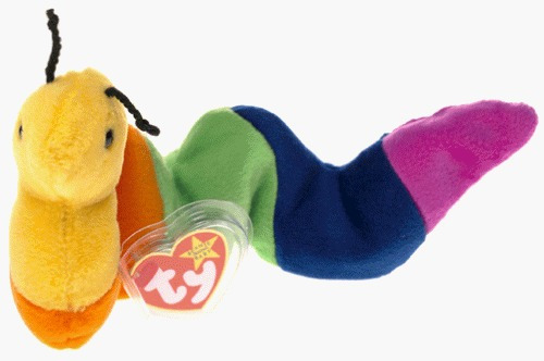 Ty Beanie Baby - Inch El Gusano De Pulgada [juguete]