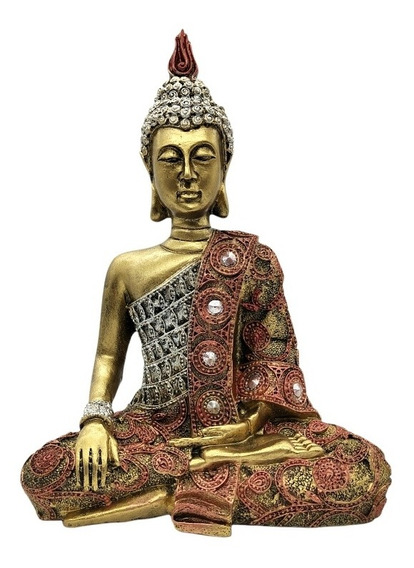 Juego de 2 o con aspecto de madera marrón de ensamblaje de ornamentos de una figura decorativa de Buda figura de dos mujeres 