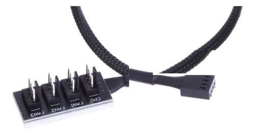 Cable Adaptador Expansor 1 A 4 Para Fan Cooler Pwm 4 Pines