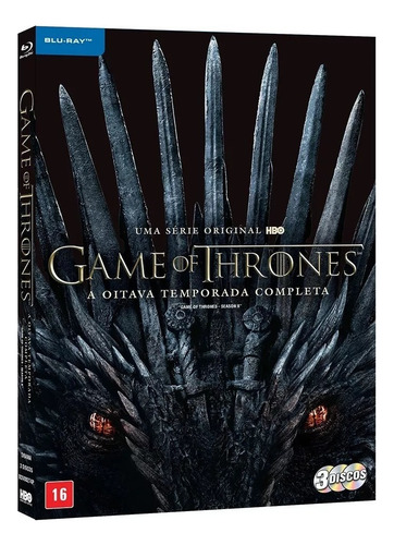 Blu-ray Box - Game Of Thrones 8ª Temporada Completa Dublada