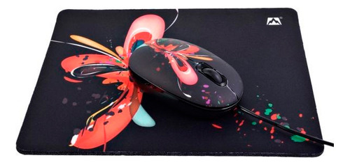 Combo Mouse+pad Jetion -mariposa Negra Jetion