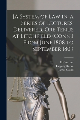 Libro [a System Of Law In, A Series Of Lectures, Delivere...