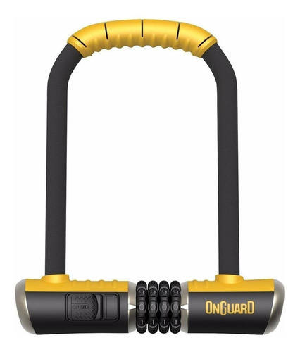 Imagen 1 de 7 de Traba U On Guard 8010c- Combinacion Y Soporte- Ideal Bici