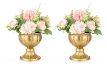Comprar  Nuptio 2 Pcs Jarrón De Metal Para Centros De Mesa De Boda, 