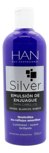 Emulsión De Enjuague Silver Matizador 350 Ml - Han Tpo