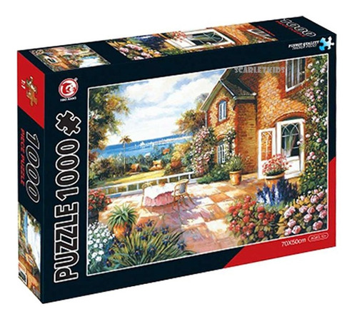 Puzzle Rompecabezas 1000 Piezas Jardin Con Flores Hao Xiang