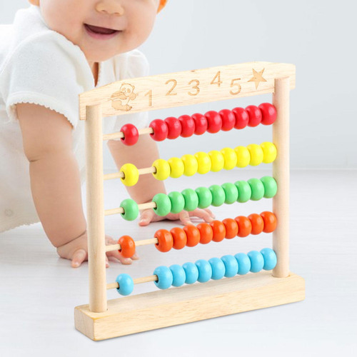Educacional Para Crianças Ábaco De 5 Fileiras, Brinquedo