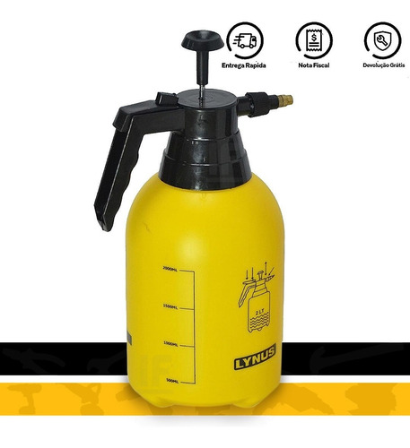 Pulverizador Manual 2 Litros Para Hortas Pl-2a Lynus