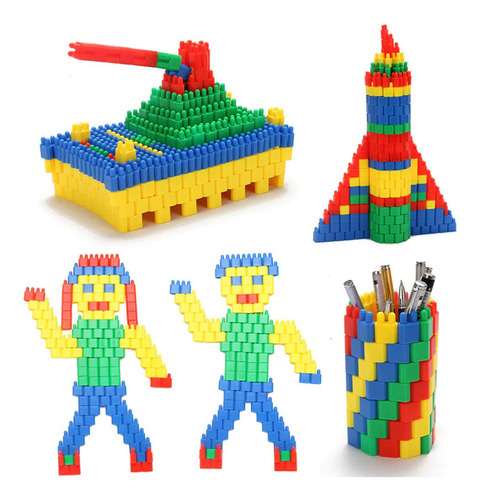 520 Piezas De Bricolaje Cohete Bala Bloques De Construcción