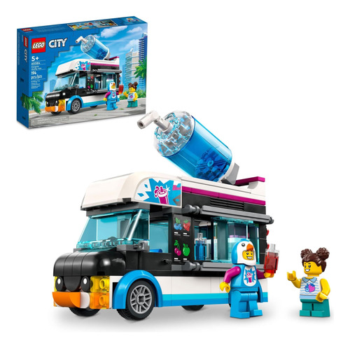 Lego City Penguin Slushy Van, Camión De Juguete Para Niños A