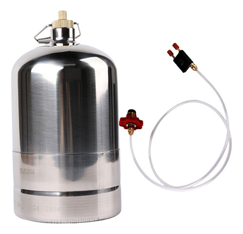 Botella De Gas De Acero Inoxidable, Cilindro De Botella 1.5l
