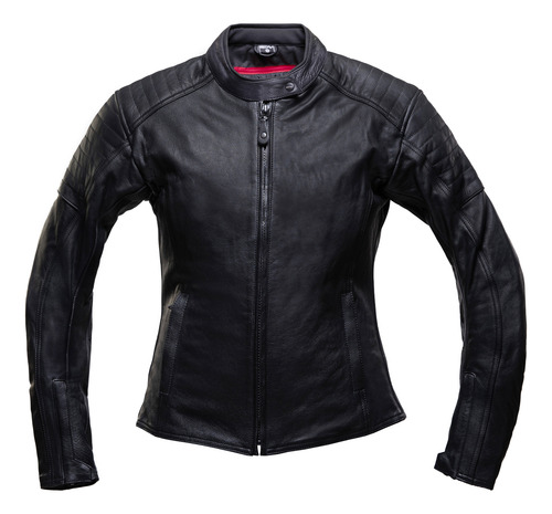 Imagen 5 de 8 de Campera Cuero Moto Stav Lady Style Protection Shock Control