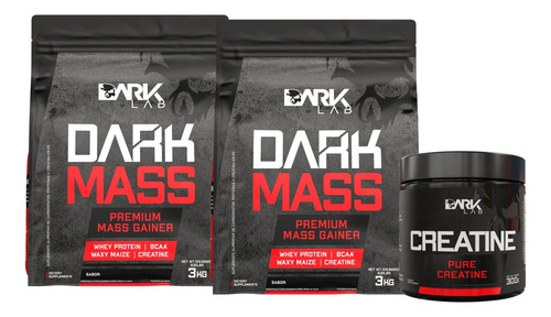 2x Dark Mass Chocolate 3kg + Creatina 300g Dark Lab