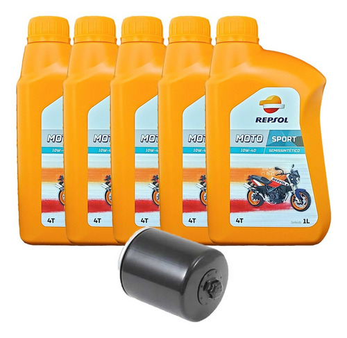 Óleo Repsol + Filtro Harley Ultra Limited 18- Kn171 10w40