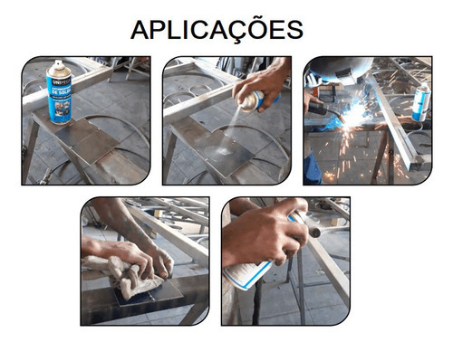 Anti Respingo De Solda Spray Com Silicone 400ml/250g Unipega