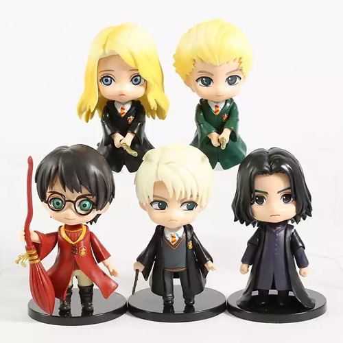 Colección De Harry Potter X5 Severus Snape, Draco En Pvc  