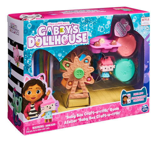 Gabby's Dollhouse, Baby Box Cat Craft-a-riffic Room With ...