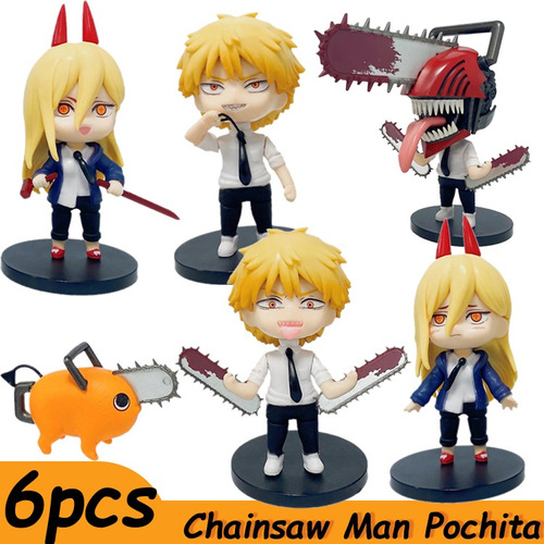 Figura De Acción De Anime Chainsaw Man, Muñeca Pochita Denji