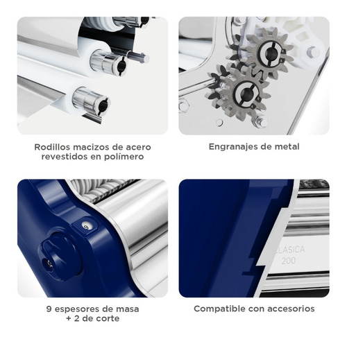 Imagen 4 de 10 de Pastalinda Máquina Clásica 200 Azul Marino