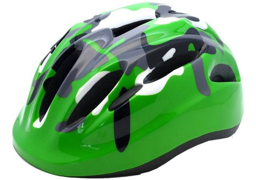 Casco Bicicleta Regulable Skate Niños Talle S Y M Verde Small