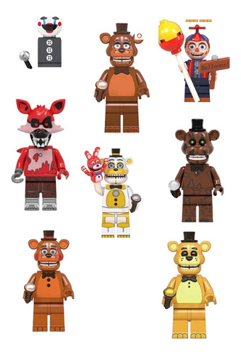 Set Figuras Armable Five Nights At Freddy's Fnaf Juguetes