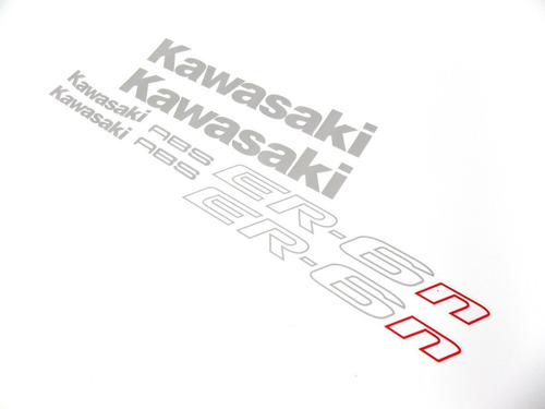 Kit Jogo Faixa Emblema Adesivo Kawasaki Er-6n 2013 Fgc