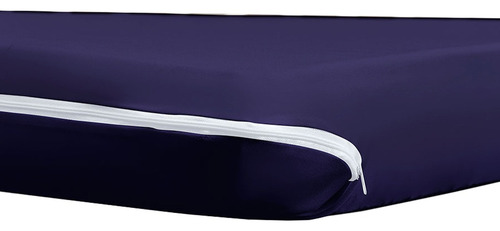 P Olchão Bby Premium 130x70 Berço Americno Or Azul Liso