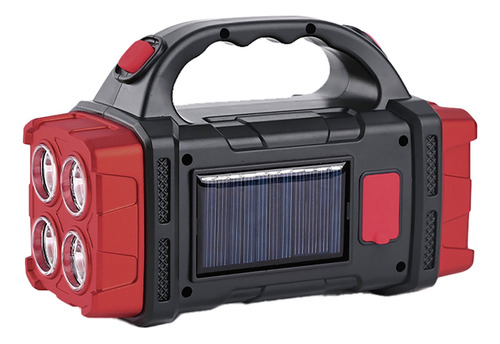 Lanterna Led Potente Recarregável Usb Solar - Bommax A317