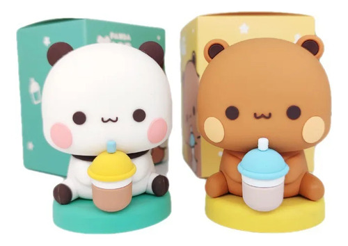 Figuras De Bubu Y Dudu 2 Pcs Juguetes Oso Panda De Colección