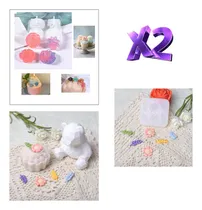Comprar Molde De Silicon Flores Resina Fondant Velas Jabones 