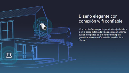 Imagen 7 de 10 de Cámara Seguridad Wifi Ezviz H3c 2mp Exterior Visión Nocturna