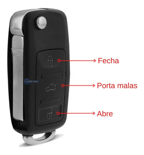 Chave Canivete Completa 6qe Gol Voyage G5 Fox Polo 09 13 3b
