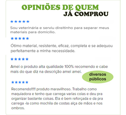 Bolsa Mochila Para Maquiagem Com 5 Estojos P/ Acessórios