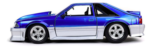 1/24 1989 Ford Mustang Gt Azul Jada