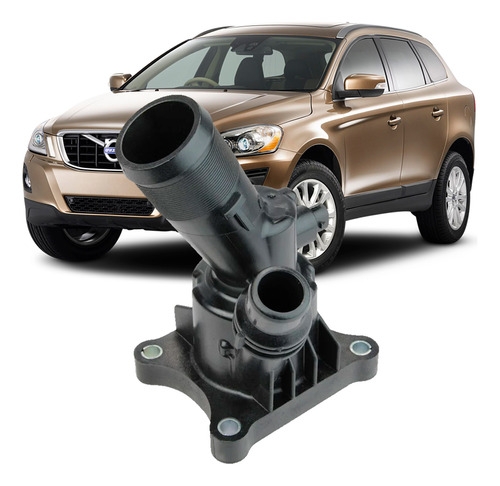 Válvula Termostática Com Carcaça Volvo Xc60 2008 Em Diante 