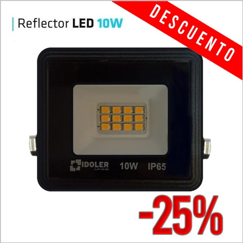 Reflector Led 10w Multiled Slim Bajo Consumo Exterior