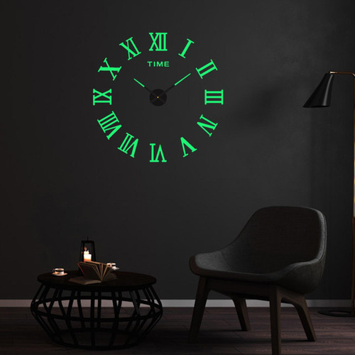Pegatinas Luminosas De Reloj De Pared Sin Marco Decorativas