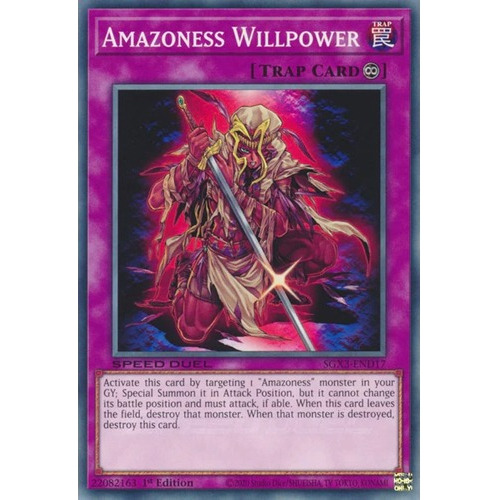 Amazoness Willpower (sgx3-end17) Yu-gi-oh!