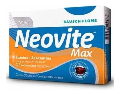 Neovite Max Com 60 Cápsulas Gelatinosas