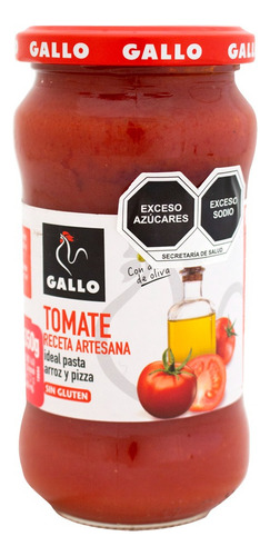 2 Pzs Gallo Salsa De Tomate Artesanal 350gr